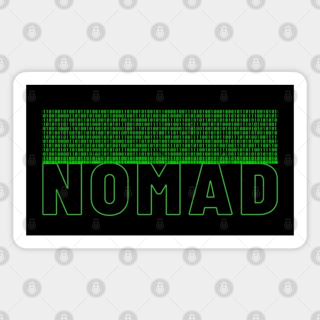 Digital Nomad Black Magnet by JOYMADS